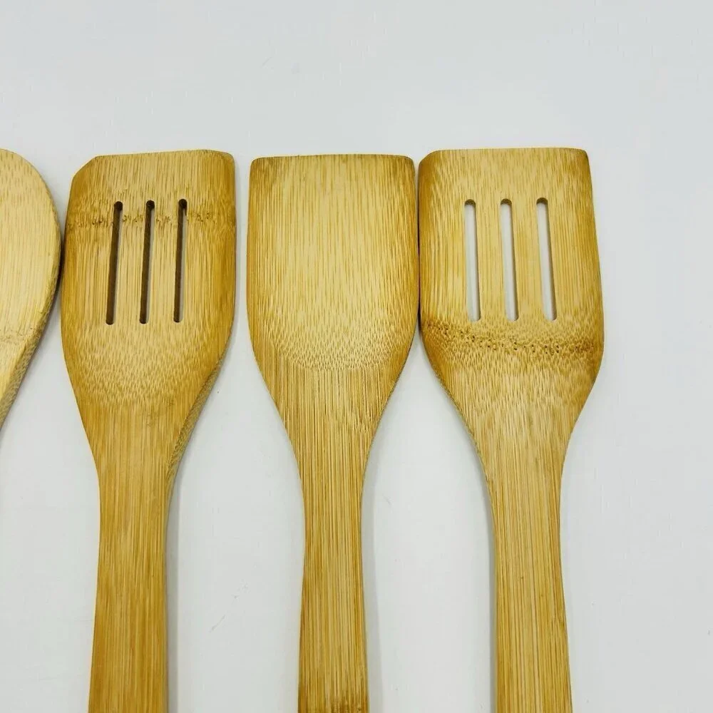 Lot of 6 Wooden Spoons Spatulas Country Farmhouse Cottage